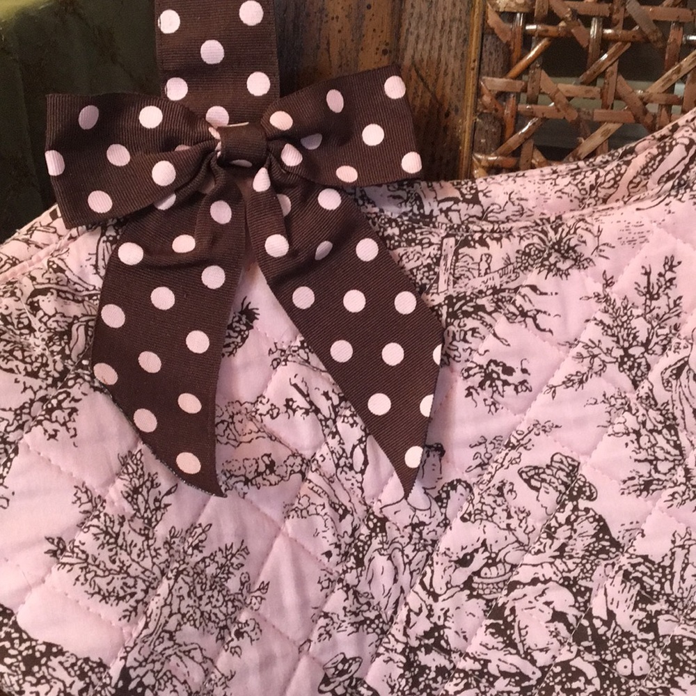 New Quilted Pink/Brown Bag